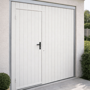 Porte de garage basculante avec portillon - 2380 mm x 2115 mm