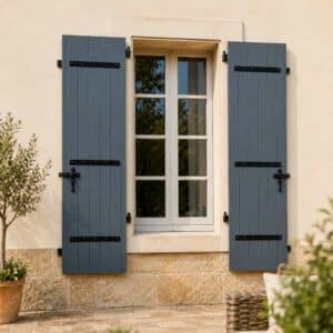 Volets battants aluminium 2 vantaux - 1910 mm x 1120 mm