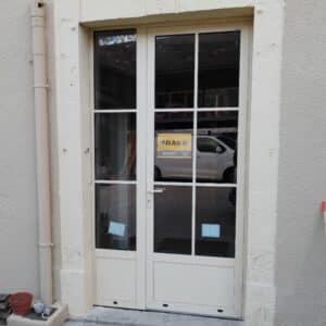 Porte d’entrée aluminium - 2450 mm x 1460 mm