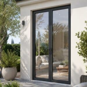 Porte Fenêtre aluminium 2 vantaux - 2150 mm x 1200 mm